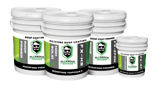 FlexRock primer, base coat, top coat, and patch products